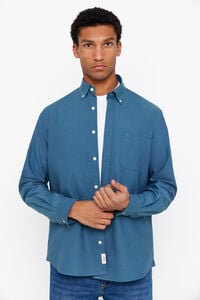 Cortefiel Plain Oxford shirt Blue