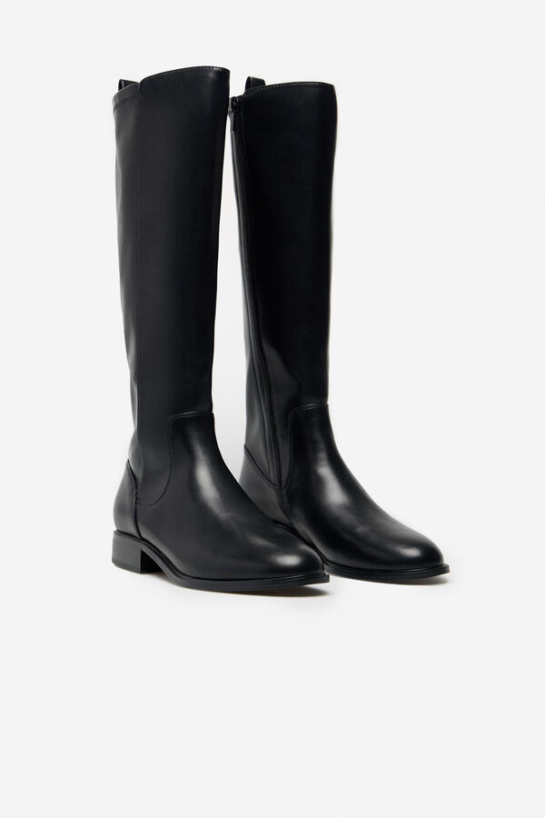 Cortefiel Elasticated boot Black