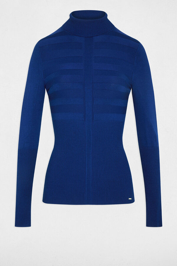 Morgan Suéter de gola alta Azul