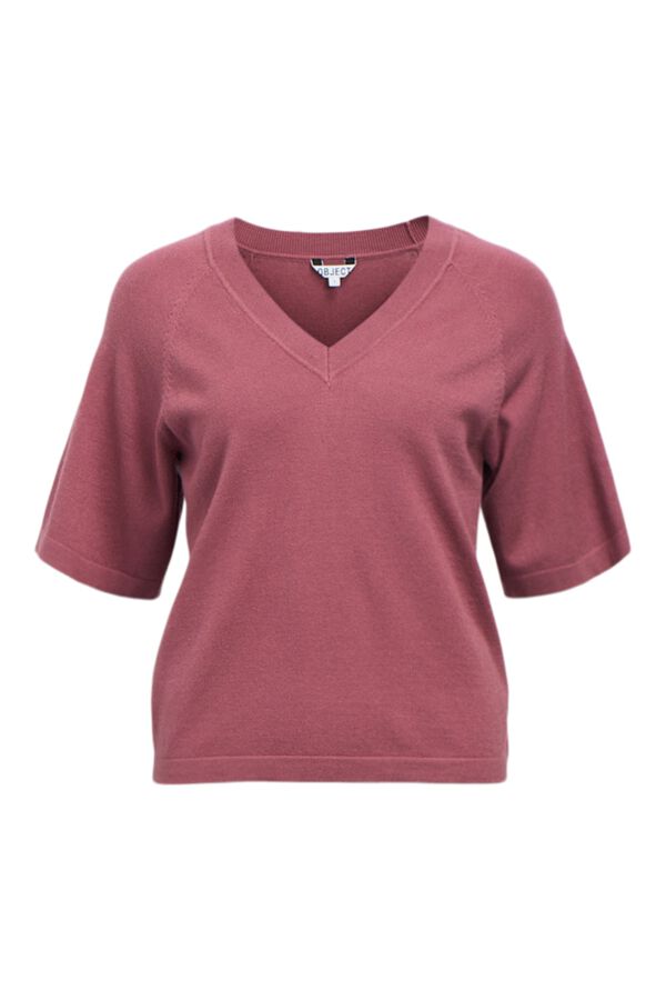 Object Short sleeve jumper Fuchsia