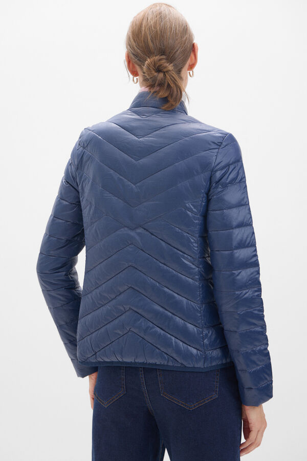 Cortefiel Reversible jacket with feathers Navy