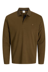 Jack & Jones Camisa polo clássica de manga comprida Castanho