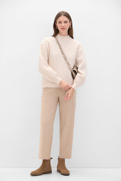 Cortefiel Pantalón vestir comfort Beige