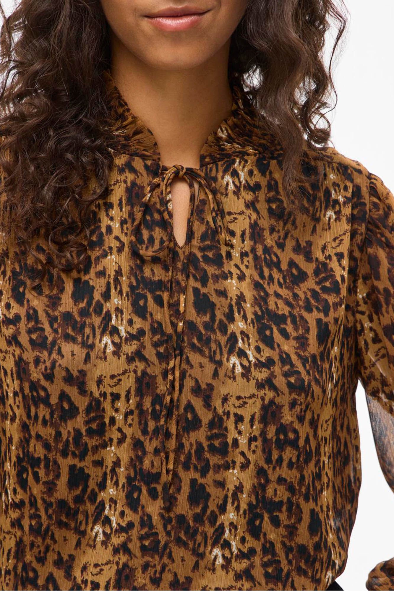 Vila Blusa de chiffon estampada