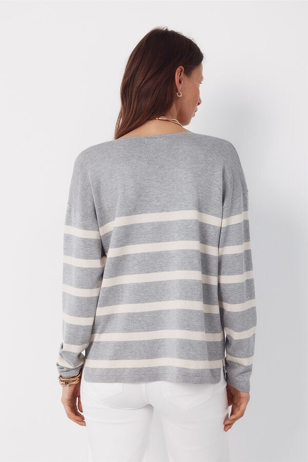 Cortefiel V-neck jumper Grey