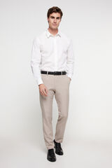 Cortefiel Slim fit dress trousers Grey
