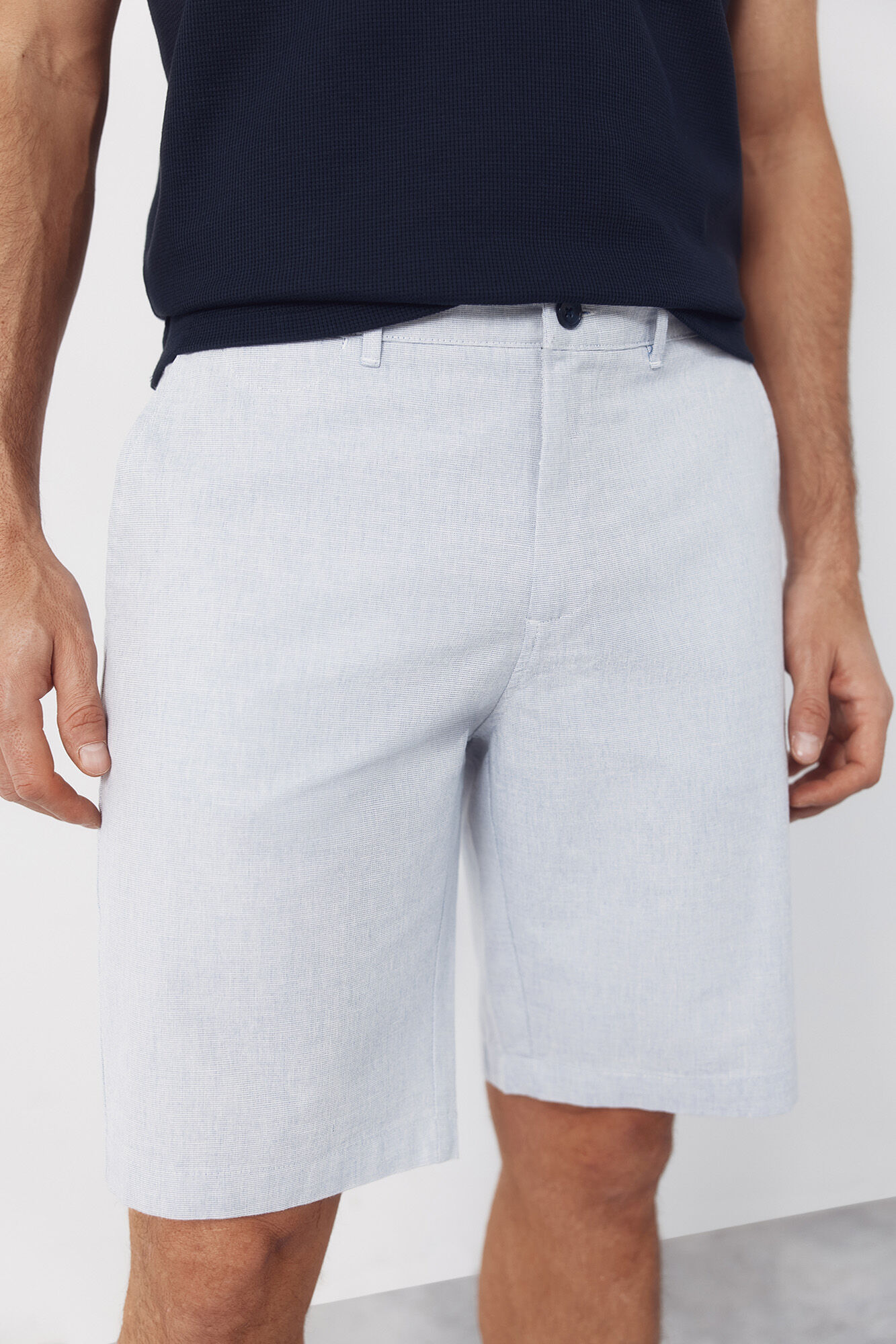 Cortefiel Bermuda oxford fabric