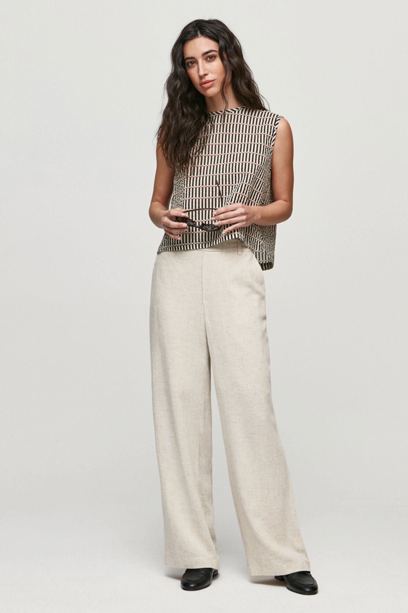 Pantalon ancho Pantalones de mujer Cortefiel