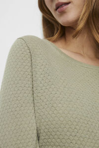 Cortefiel Essential women's long-sleeved jumper Green
