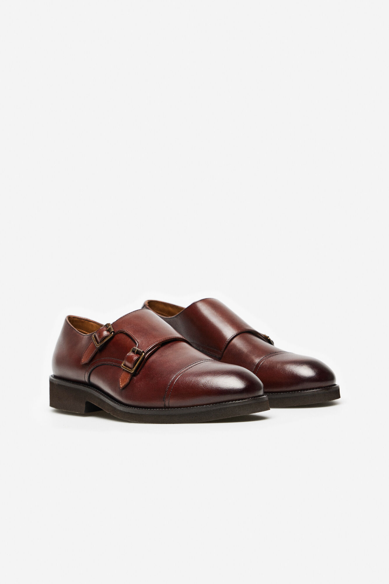 Double buckle online mens dress shoes