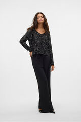 Vero Moda Camisola de lurex e lantejoulas Preto