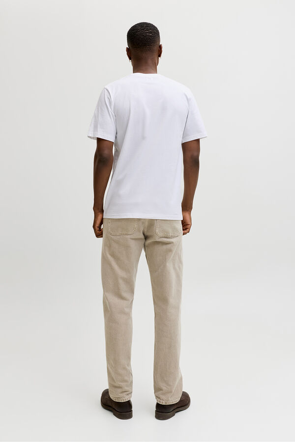 Jack & Jones T-shirt manga curta bolso Branco