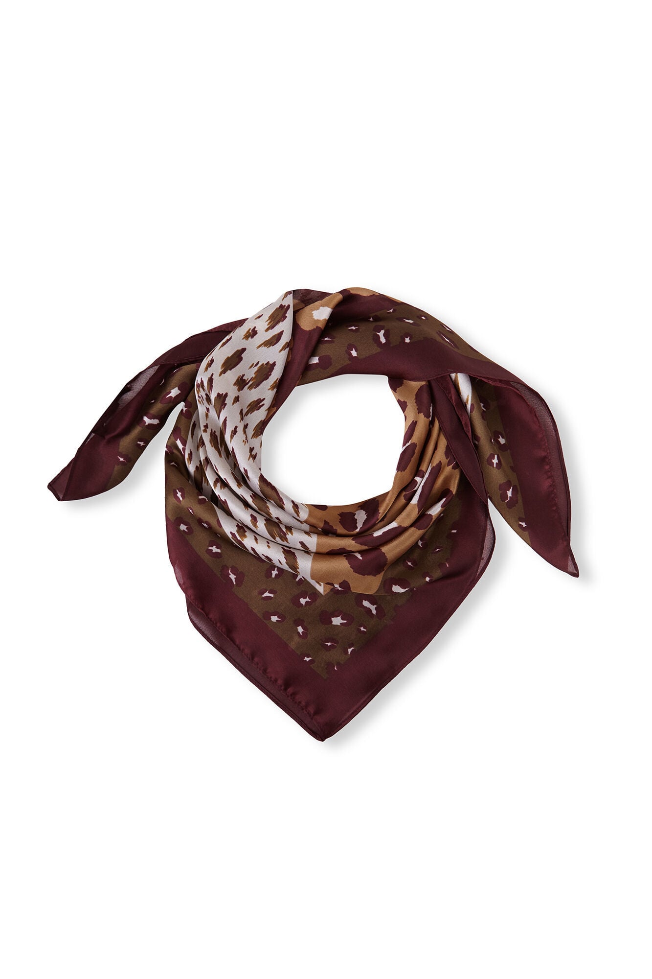 Cortefiel Animal print satin-finish scarf