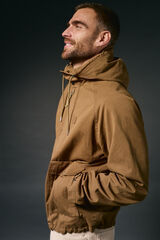 OOTO Parka corta algodón Marrón