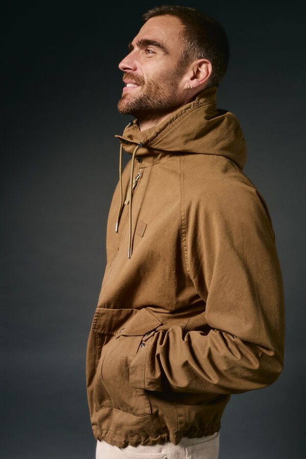 OOTO Parka corta algodón Marrón