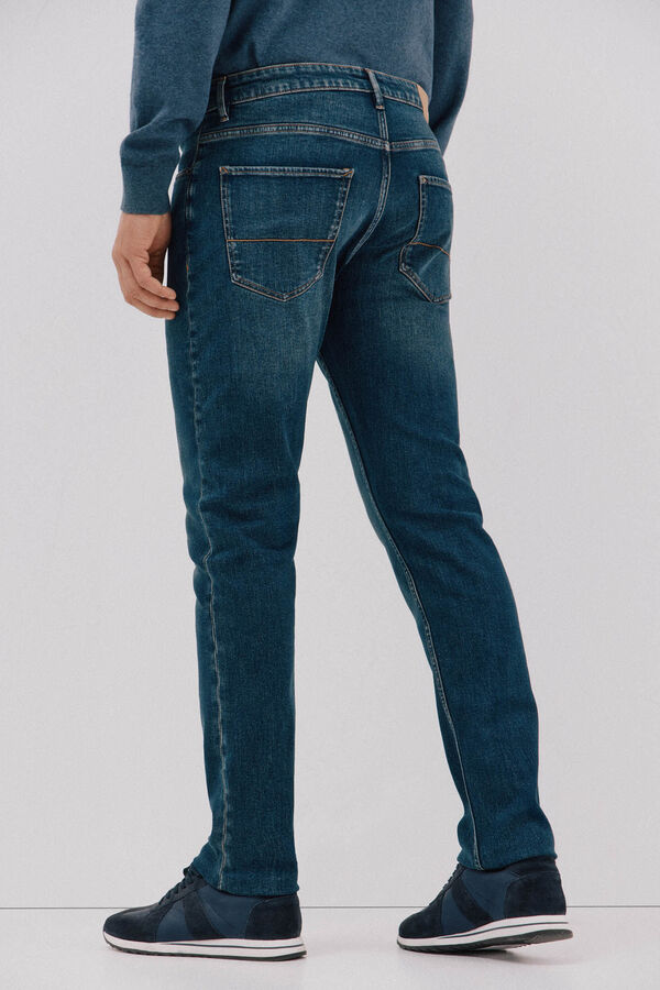 Cortefiel Slim fit jeans Blue