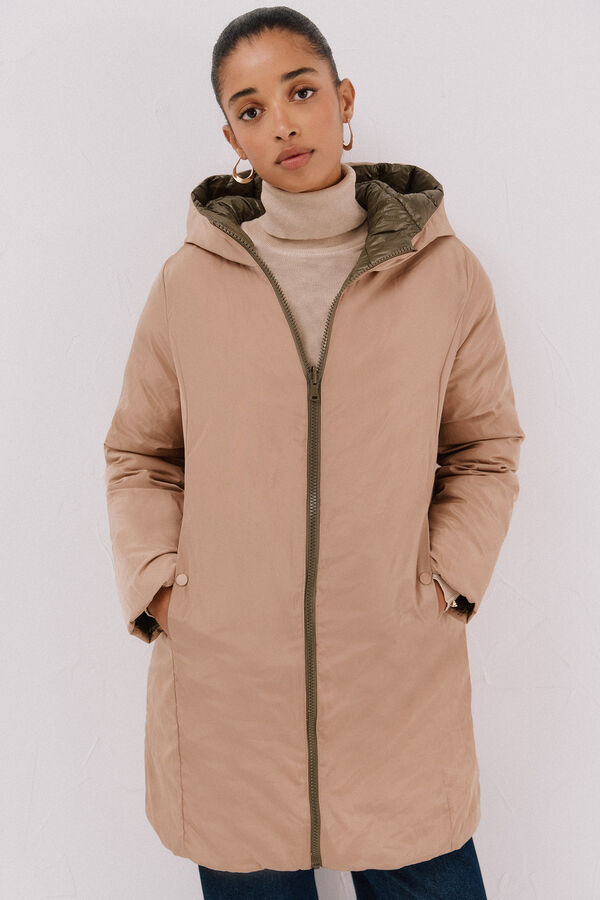 Cortefiel Reversible thermolite® anorak Green