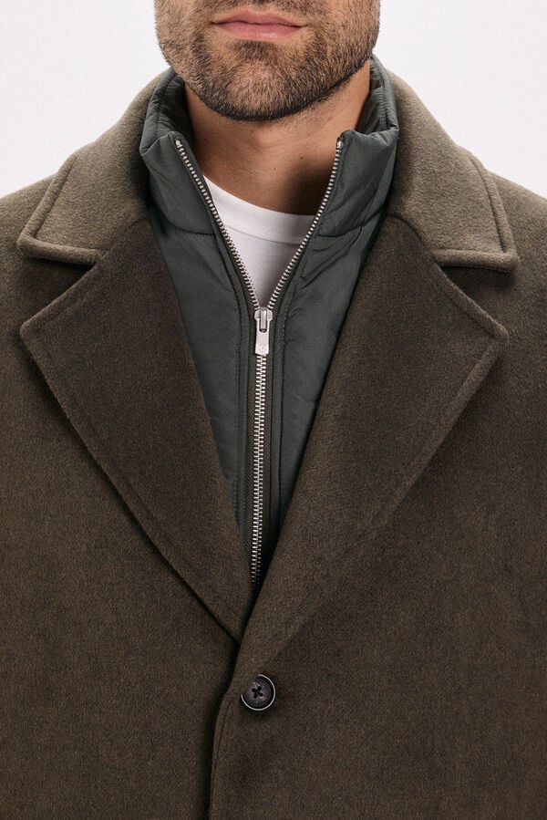 Jack & Jones Sobretudo longo com fecho combinado Cinzento