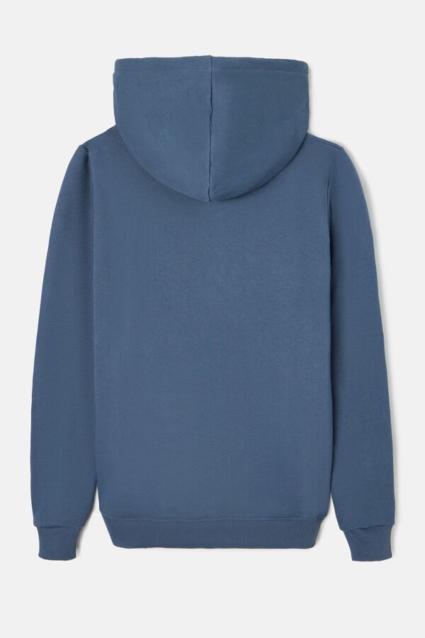 Silbon Novo Sweatshirt cl&aacute;ssico com capuz Azul