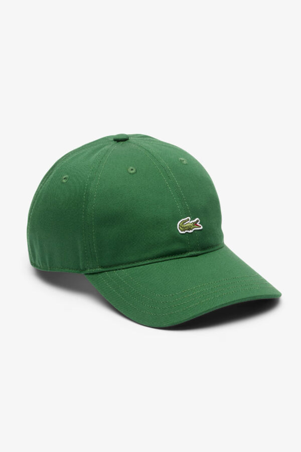 Lacoste Bon&eacute; unissexo de sarja de algod&atilde;o org&acirc;nico Verde