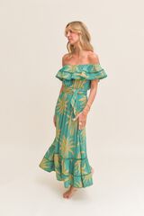 Jaase Vestido comprido Romi Verde