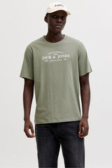 Jack & Jones Cotton regular fit T-shirt Green