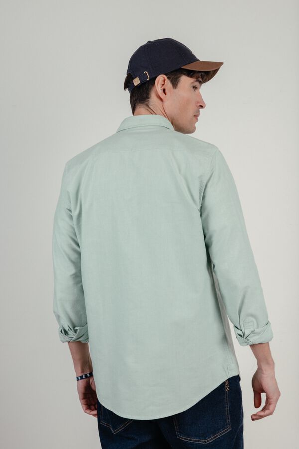 elPulpo Camisa casual oxford Verde