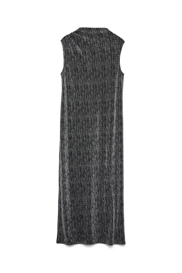 Vero Moda Vestido longo manga com glitter Preto