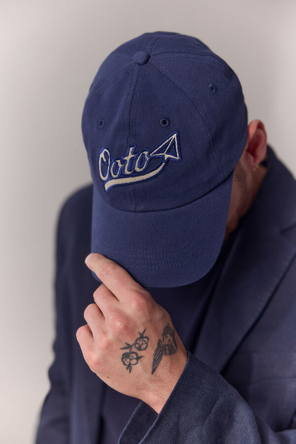 OOTO Bon&eacute; de viseira t&ecirc;xtil Azul