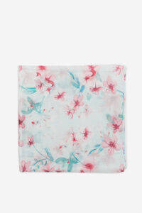 Cortefiel Floral scarf Printed turquoise