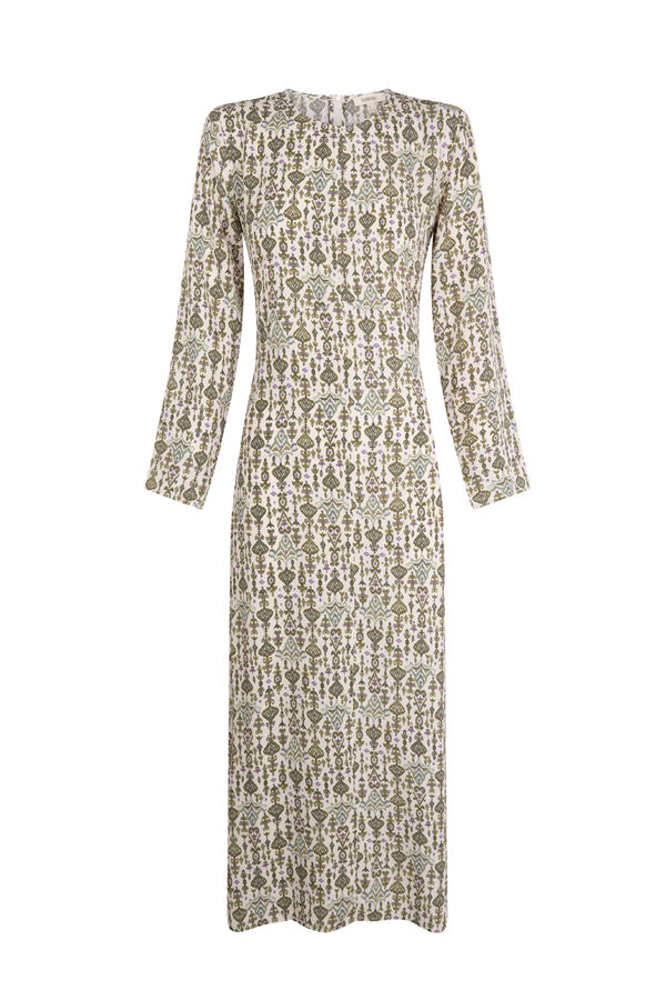 Slowlove Vestido comprido estampado Multicolorido