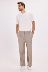 Jack & Jones Calça largas com pregas Tostado