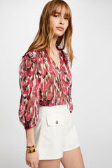 Morgan Blusa manga 3/4 estampada Multicolorido