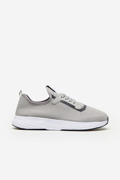 Cortefiel Recycled fabric sneaker Grey
