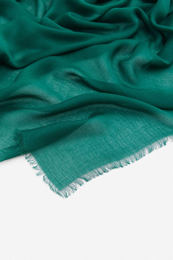 Cortefiel Plain lightweight scarf Green