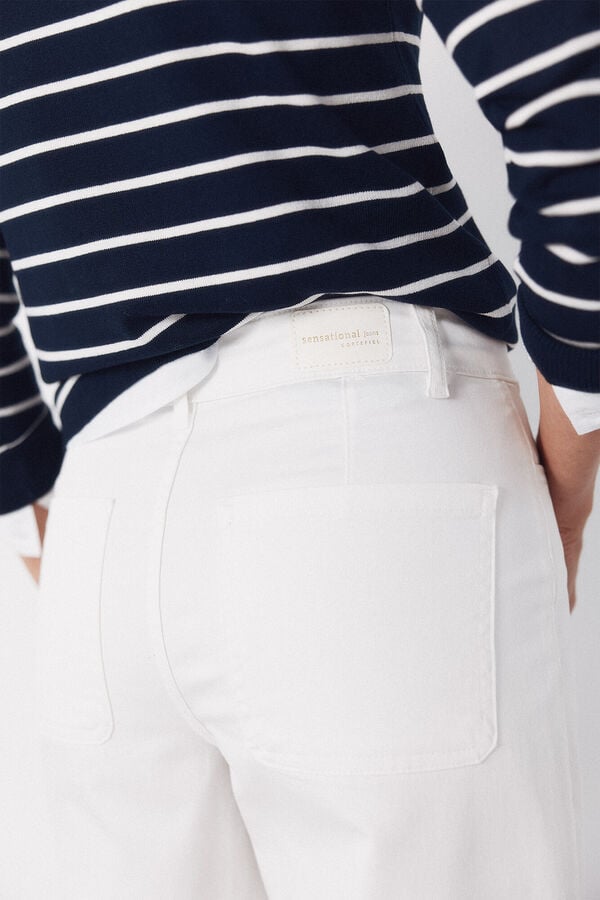 Cortefiel Sensational marine jeans White
