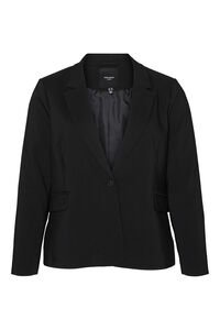 Cortefiel Plus size blazer with lapel collar Black