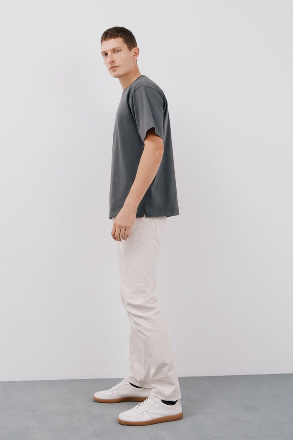 Cortefiel Basic T-shirt Grey
