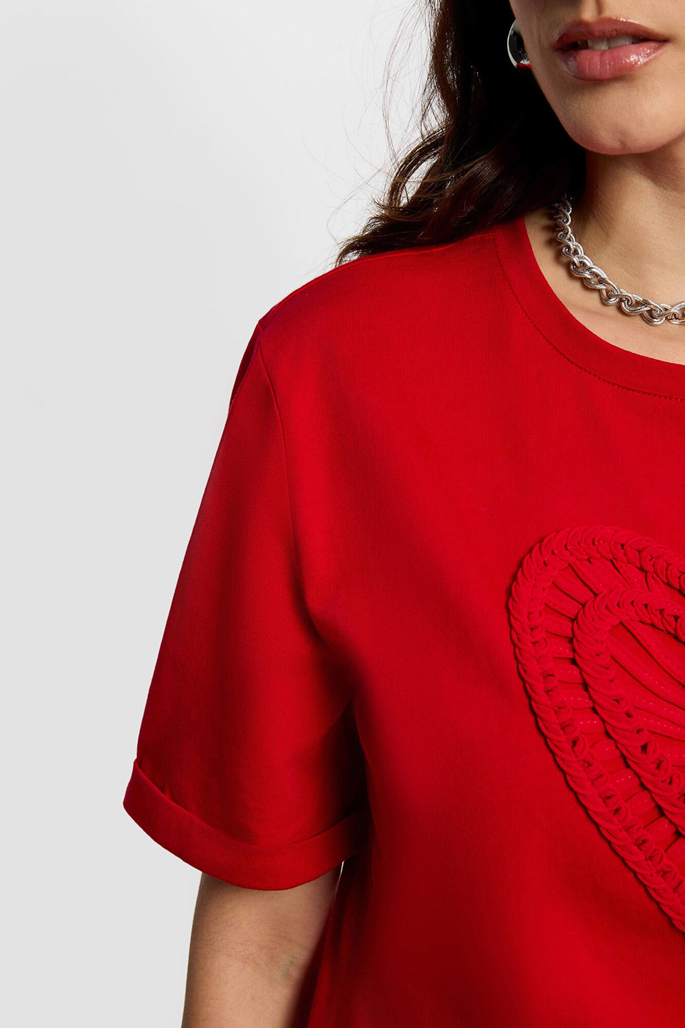 Morgan T-shirt reta de manga curta