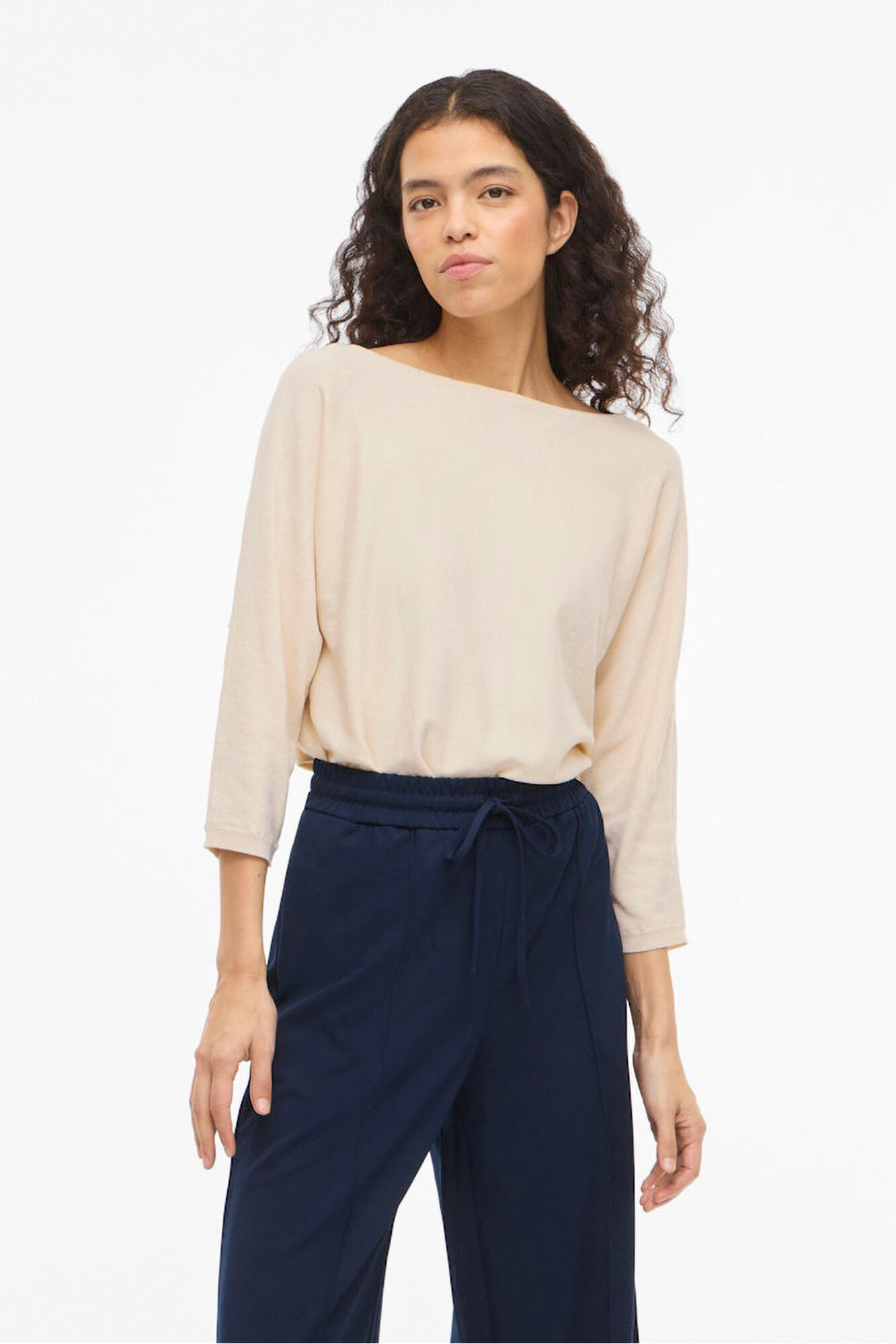 Vila Camisola manga m&eacute;dia em viscose