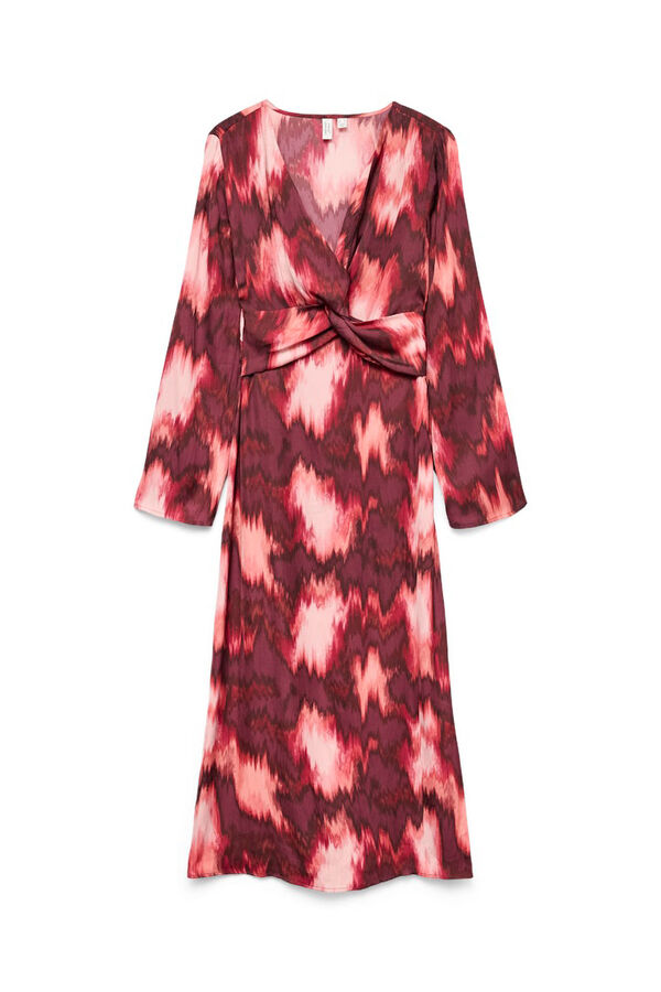Vero Moda Vestido midi de manga comprida  Roxo