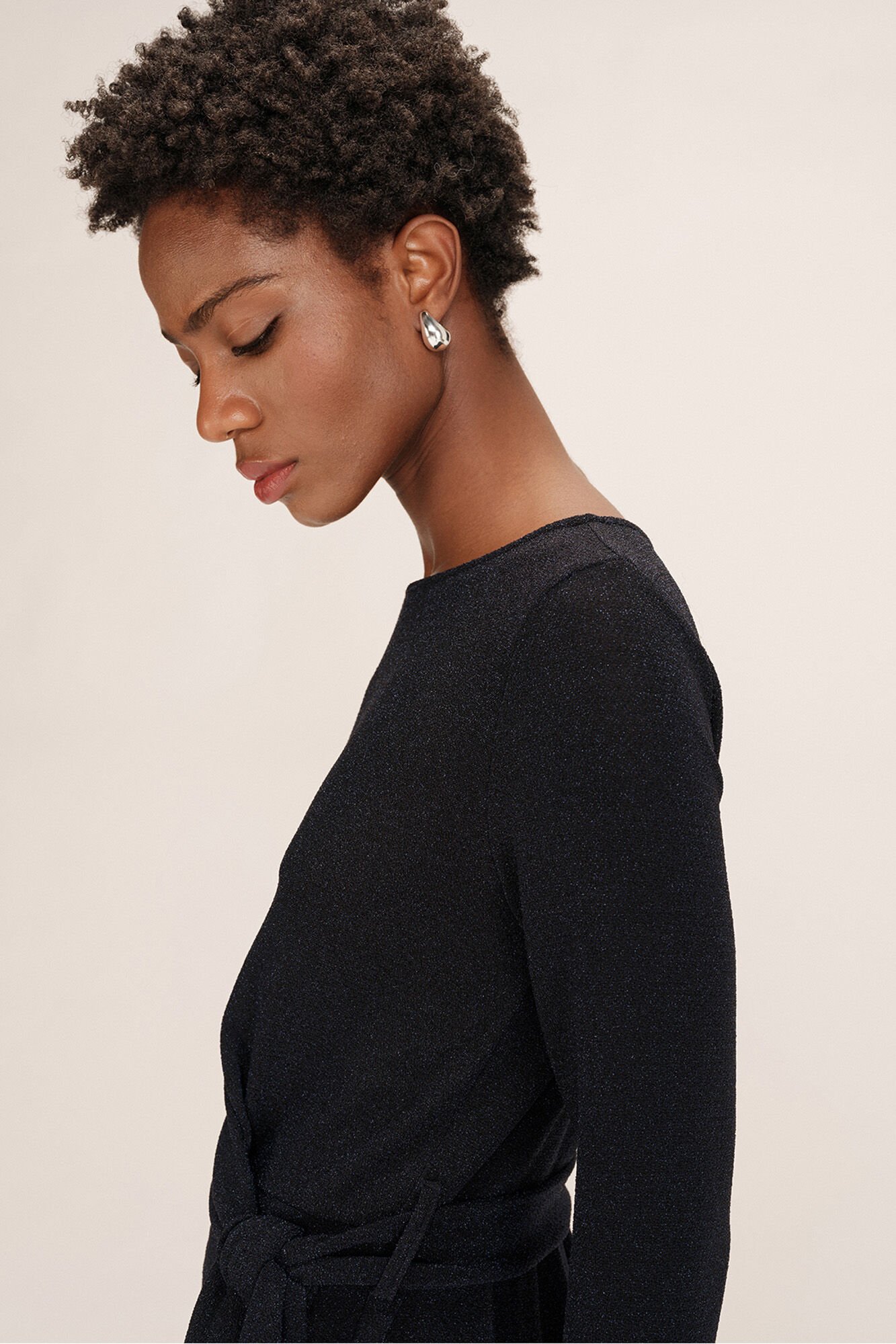 Grace & Mila Vestido curto de lurex 