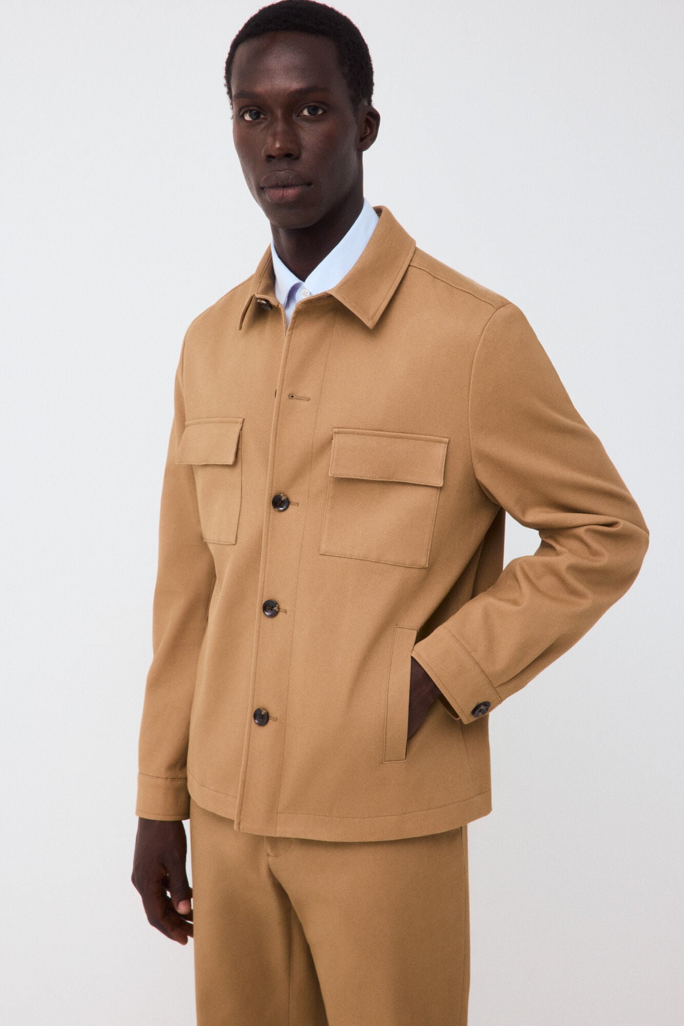 Cortefiel Toasted coordinated suit overshirt