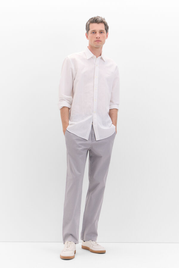 Cortefiel Pantalón chino regular fit Grey