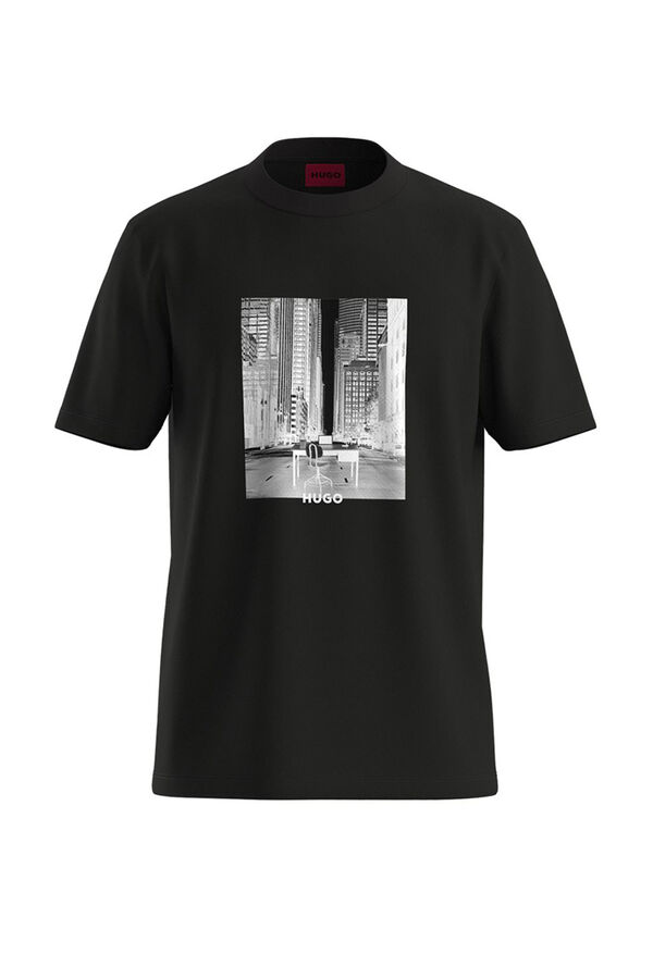 HUGO short-sleeved T-shirt Black
