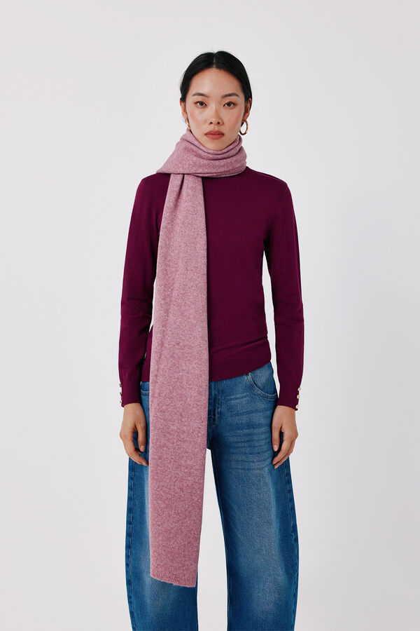 Cortefiel Roll neck jumper Maroon