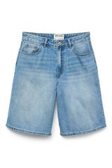 Vero Moda Bermuda denim corte alta Azul