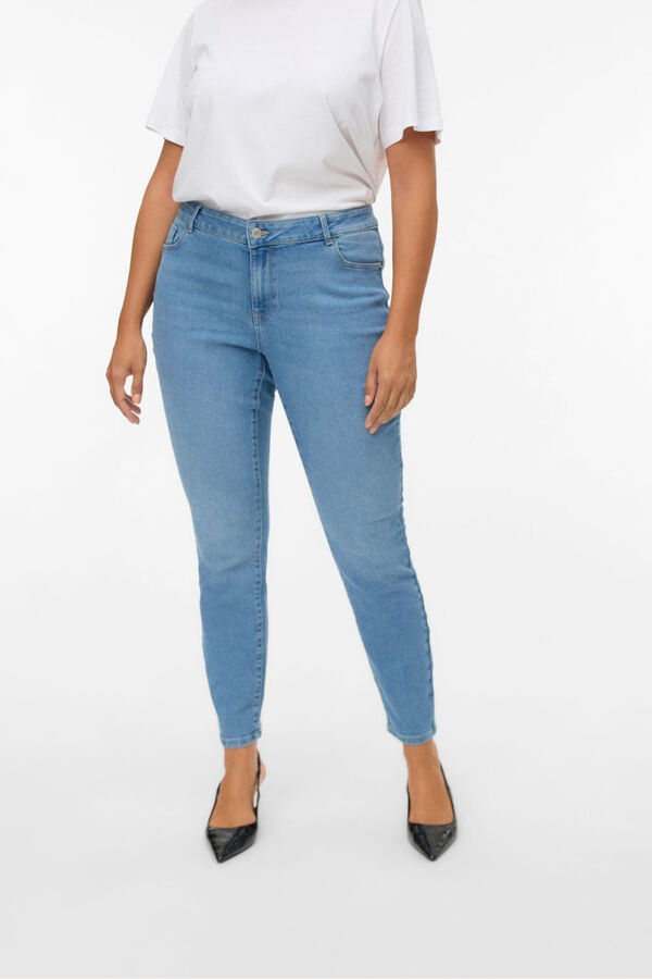 Vero Moda Curve Jeans skinny tamanho grande Azul