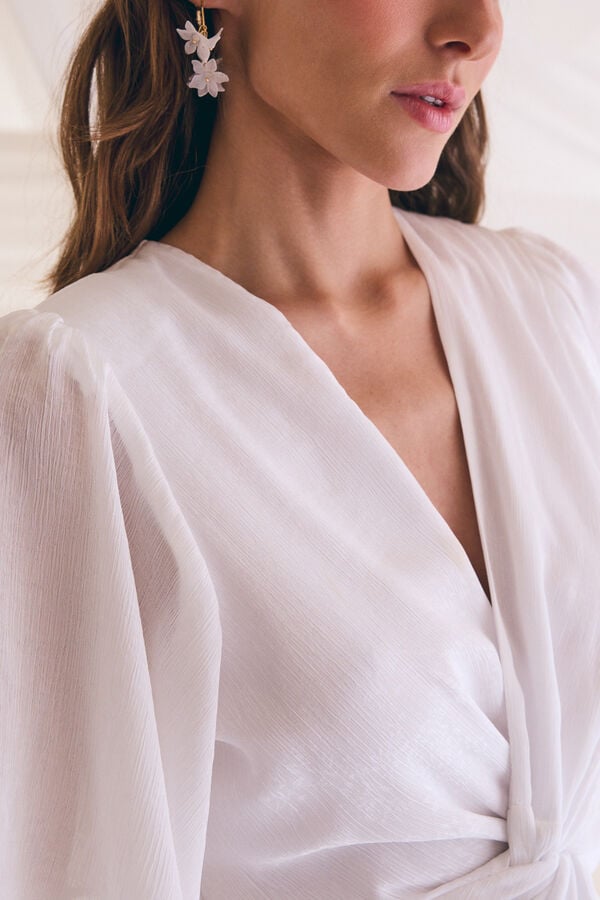 Pol&iacute;n Et Moi Vestido de noiva Diana Branco