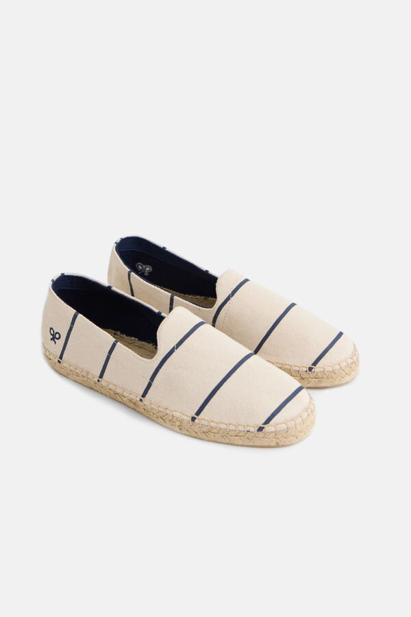 Silbon Nautical stripe espadrille Ivory